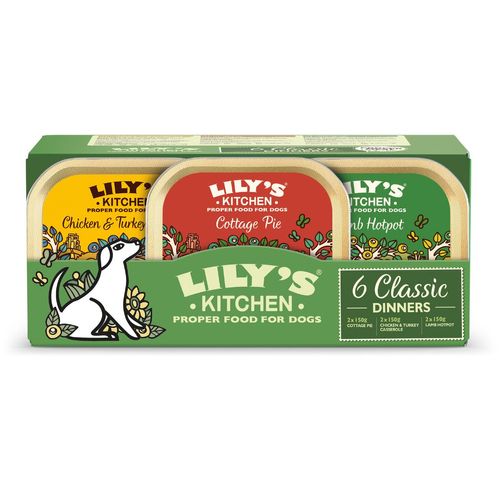 Lily's Kitchen Dog Classic Dinners Vaschetta Multipack 6x150G