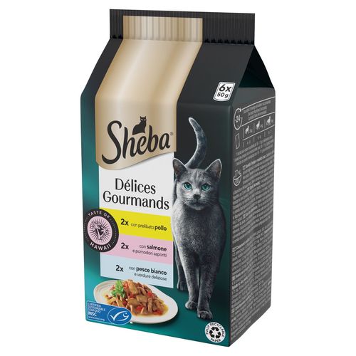 Sheba Délices Gourmands Cat Busta Multipack 6x50G