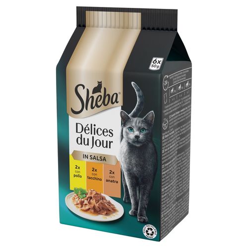 Sheba Délices Du Jour in Salsa Cat Busta Multipack 6x50G