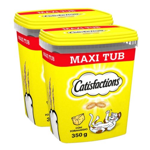 Catisfactions Snack Gatto Mega Tub al Formaggio