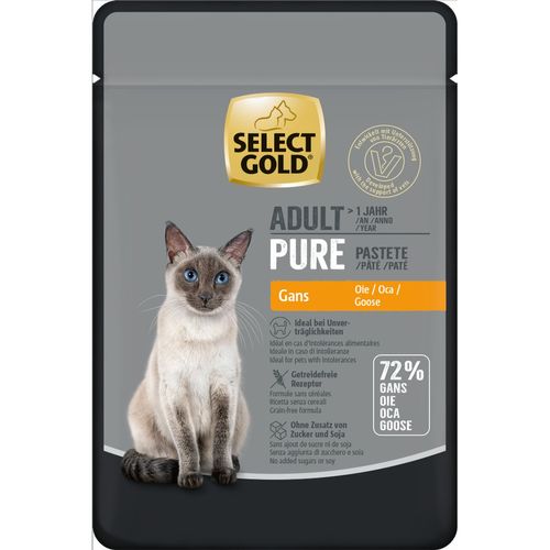 Select Gold Pure Cat Adult Paté Busta Multipack 12x85G