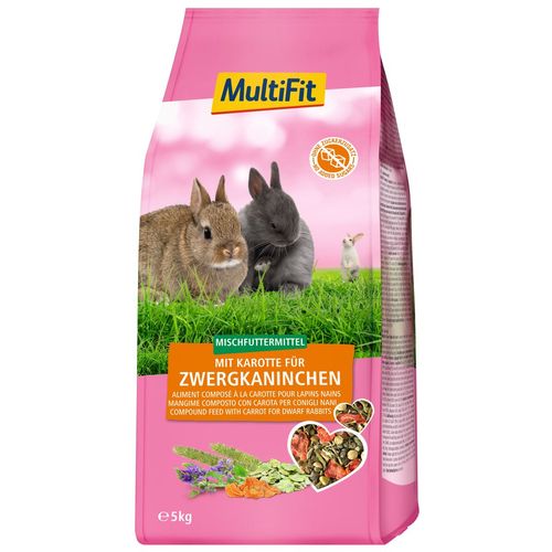 MultiFit Mangime per Conigli Nani alle Carote
