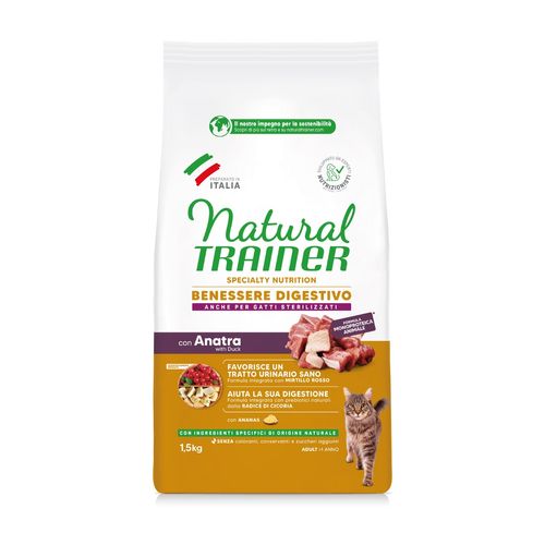 Natural Trainer Gatto Sensitive Adult Anatra