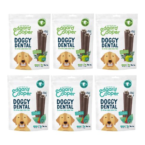 Set Prova Multigusto 6x240G Edgard & Cooper Snack Doggy Dental Large