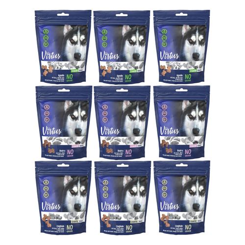 Kit Multigusto 9x150G Virtus Dog Crunchy Snack Carne