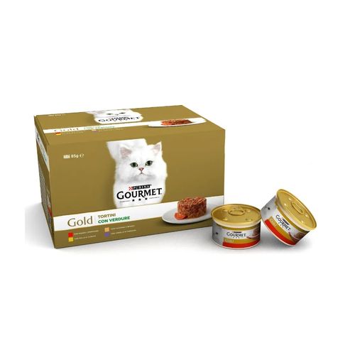 Gourmet Gold Tortini con Verdure Cat Lattina Multipack