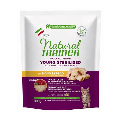 Natural Trainer Young Sterilised Cat Pollo