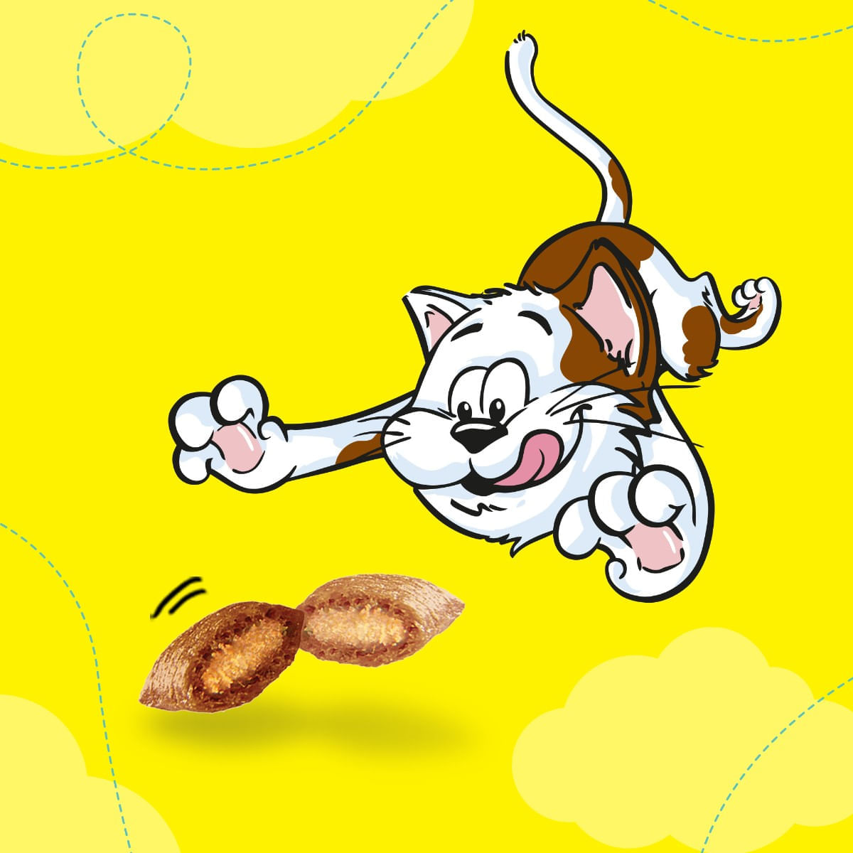 Dreamies Snack Per Gatti Al Sapore Di Erba Gatta - Croccanti Fuori E Morbidi Dentro, Confezione Da 6x60g - Foto 5