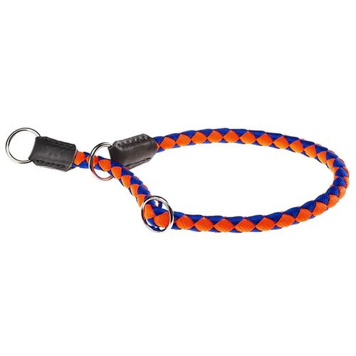 Collare per Cani Grandi Twist Arancione e Blu