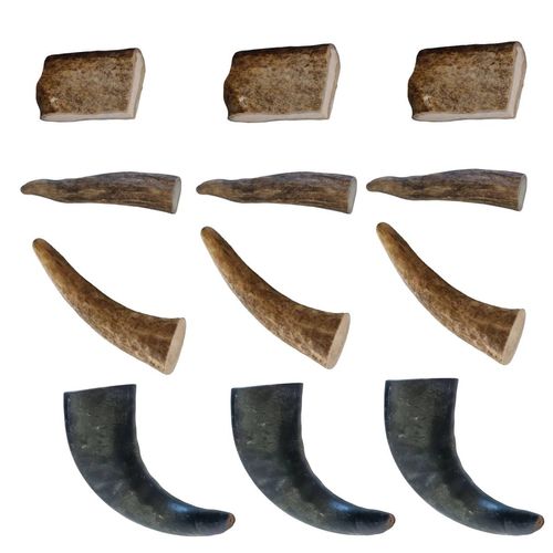 Kit Multigusto 12PZ Wolly's Ranch Dog Snack Corno Small