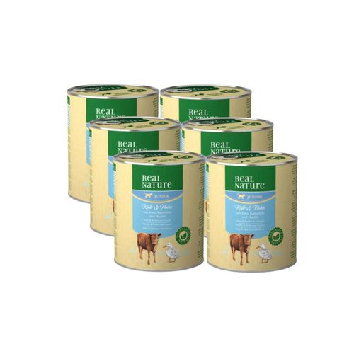 Kit Risparmio 6x800G Real Nature Puppy Lattina