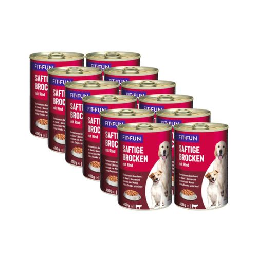 Kit Risparmio 12x400G Fit+Fun Dog Lattina