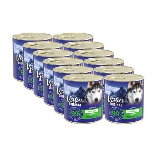 Kit Risparmio 12x800G Virtus New Formula Dog Lattina