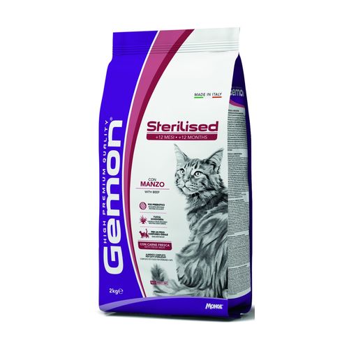 Gemon Cat Sterilised con Manzo