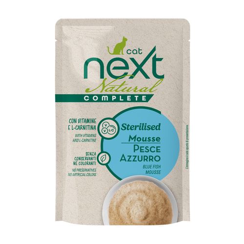 Next Cat Natural Complete Sterilised Mousse Busta Multipack 30X70G