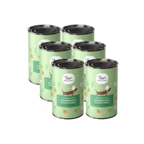 Kit Risparmio 6x400G Hygge Dog Monoproteico Adult Lattina