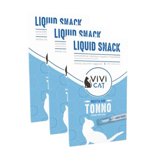 Kit Risparmio 18x15G ViVi Cat Liquid Snack al Tonno