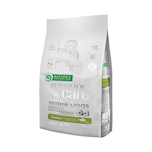 Nature's Protection White Dogs Puppy Small&Mini Pesce Bianco