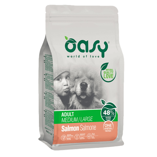 Oasy Dry Dog One Adult Medium Large Salmone
