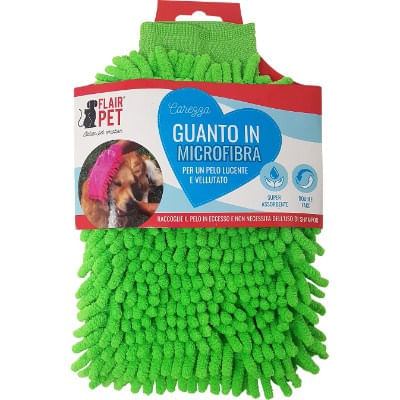 Flair Pet Carezza Guanto in Microfibra Mix Color