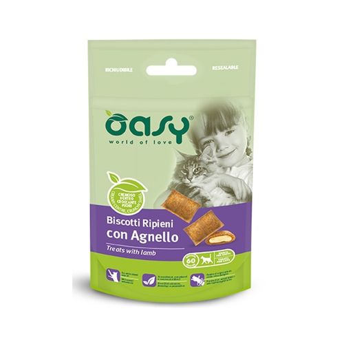 Oasy Cat Snack Biscotti Ripieni 60G