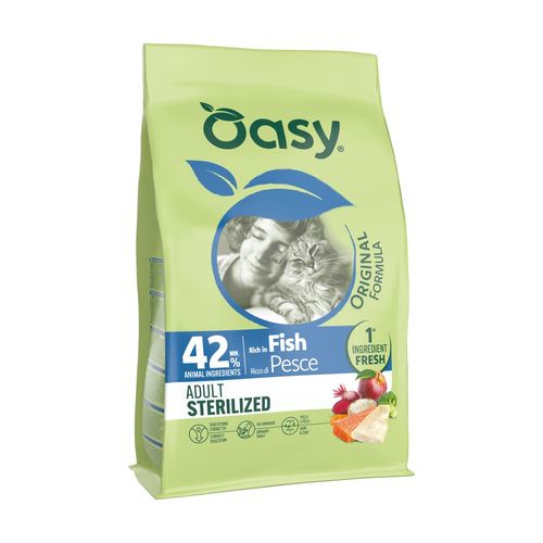 Oasy Cat Adult Original Formula Sterilized Pesce