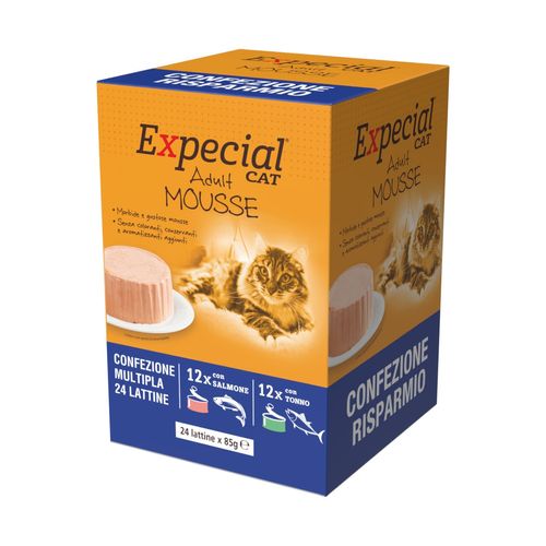 Expecial Cat Adult Mousse Lattina Multipack 24x85G