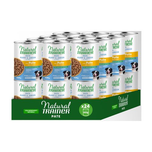 Kit Risparmio 24x400G Natural Trainer Puppy Medium Maxi