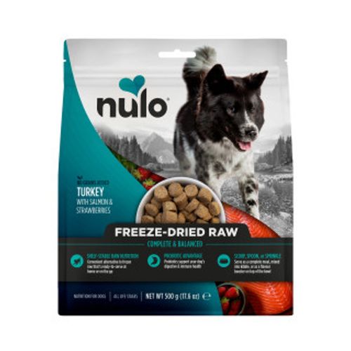 Nulo Dog Snack Freeze Dried Raw Tacchino Salmone e Fragola