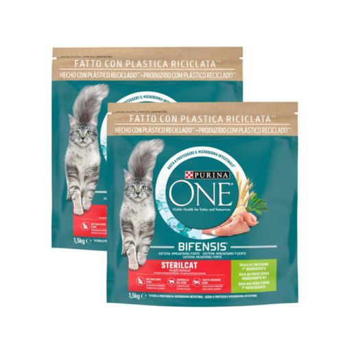 Purina One Bifensis Sterilcat Crocchette Gatti Tacchino e Frumento