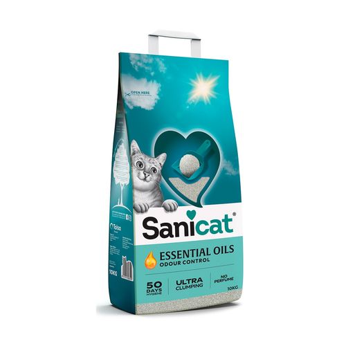 Sanicat Lettiera Essential Oils Unscented White