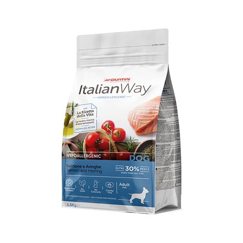 Italian Way Cane Mini Hypoallergenic con Salmone e Aringhe