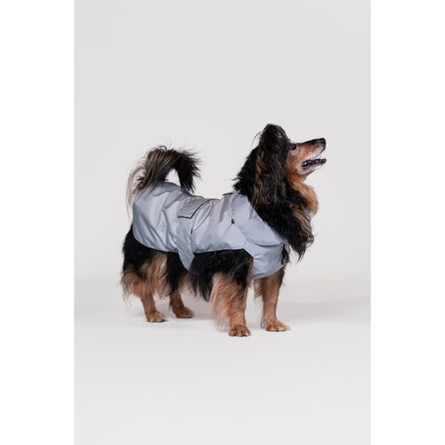 Lovedì Cane Cappotto Impermeabile Staccabile Grigio