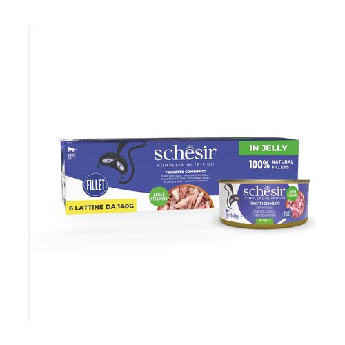Schesir Cat Complete Nutrition Lattina Multipack 6x140G