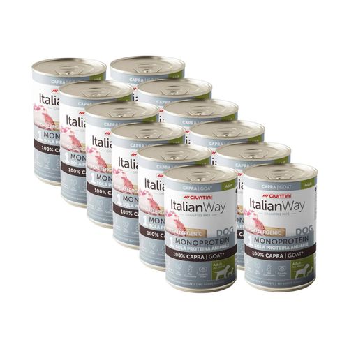 Kit Risparmio 12x400G Italian Way Cane Monoprotein Hypoallergenic Lattina
