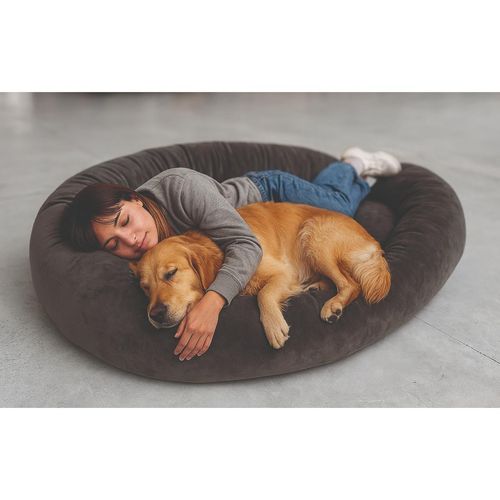 Lovedì Cuccia Maxi Io&Te in Velluto Grigio