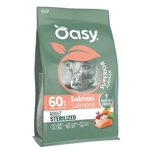 Oasy Cat Sterilized Superior Formula al Salmone