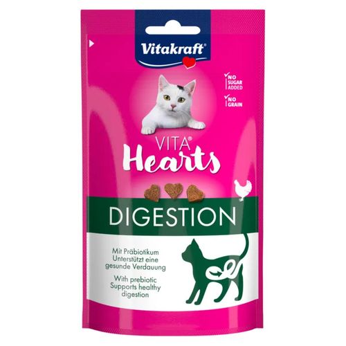 Vitakraft Snack Gatto Vita Hearts Digestion con Pollo
