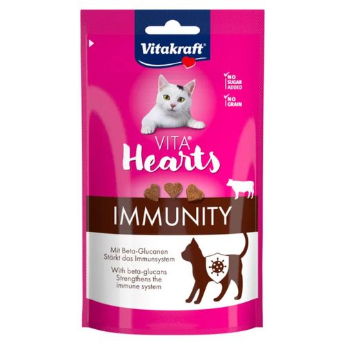 Vitakraft Snack Gatto Vita Hearts Immuity con Manzo
