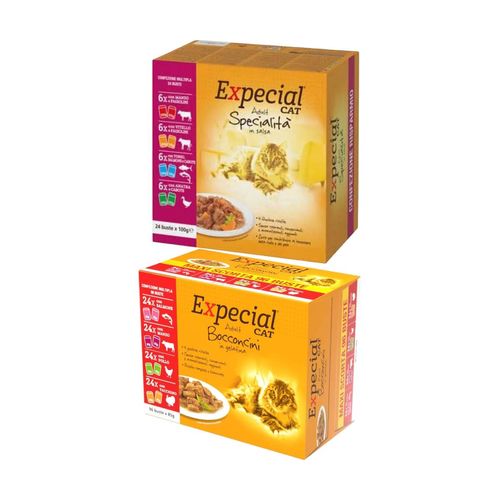 Set Prova Multigusto 24x100G e 96X85G Expecial Cat Multipack