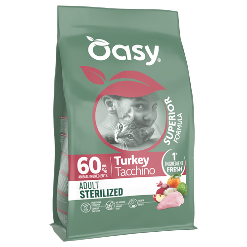 Oasy Cat Adult Sterilized al Tacchino