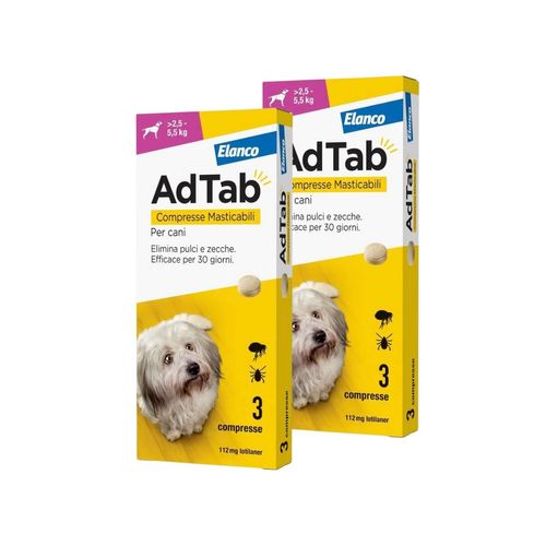 AdTab Compresse Masticabili Cane 2,5-5,5kg 112 MG