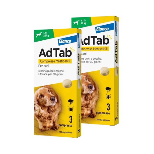 AdTab Compresse Masticabili Cane 11-22kg 450 MG