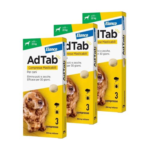 AdTab Compresse Masticabili Cane 11-22kg 450 MG