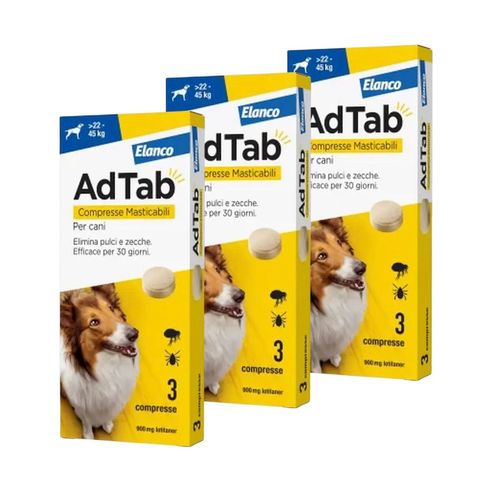 AdTab Compresse Masticabili Cane 22-45kg 900 MG