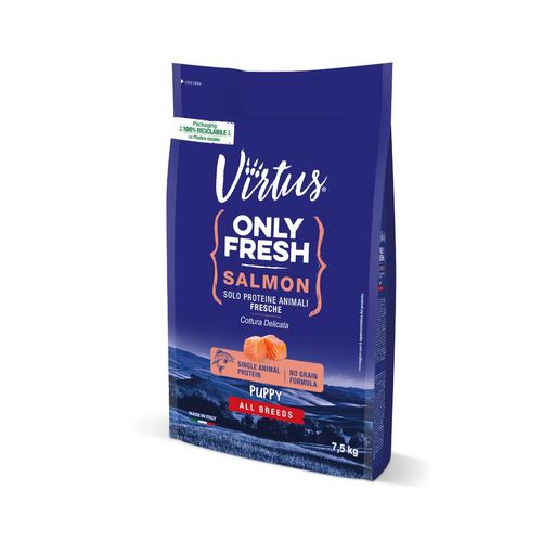 Virtus Dog Only Fresh Puppy All Breeds Salmone