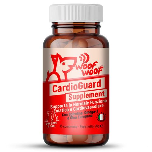 Woof Woof Cardioguard Supplement Cane e Gatto