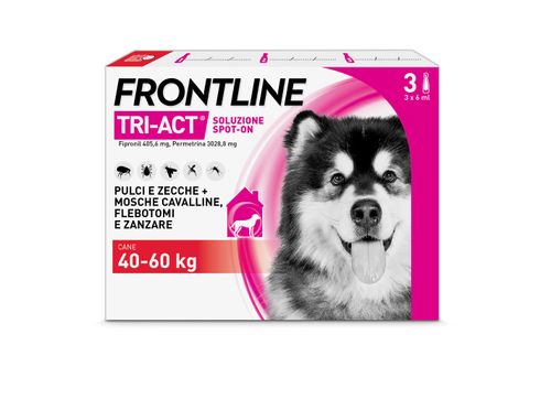 Frontline Tri-Act Antiparassitario Per Cani Contro Parassiti E Insetti Volanti 40-60Kg