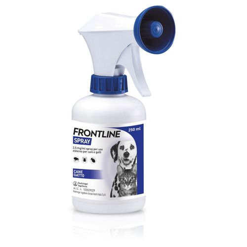 Frontline Spray Protegge Cani e Gatti da Pulci, Zecche e Pidocchi