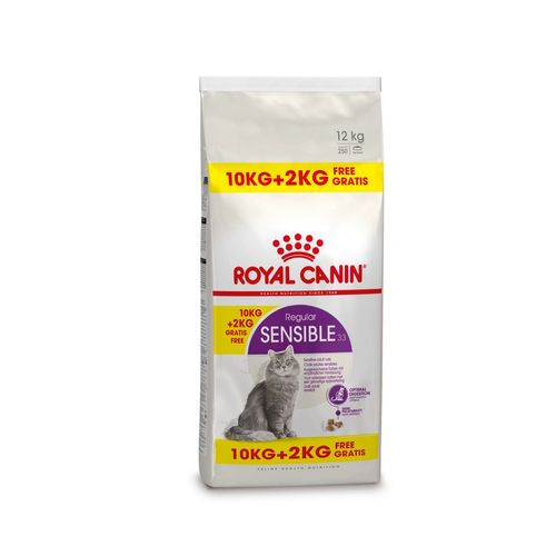 Royal Canin Cat Sensible Alimento Completo per Gatti Adulti di Oltre 1 Anno di Età con Sensibilità Digestiva